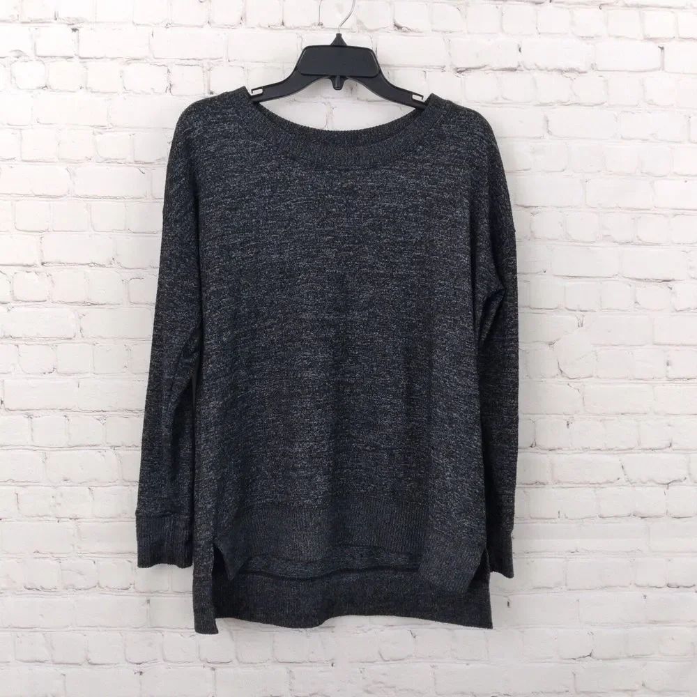 Dip Sleepwear Oversized Top Women's M Heathered Gray Long Sleeve Lounge Wear